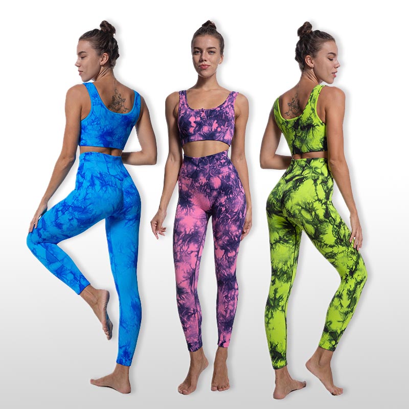 2023 Custom Fitness Sportswear Workout High Waist Activewear Gym Nahtloses Nylon 2-teiliges Yoga Wear Set für Frauen