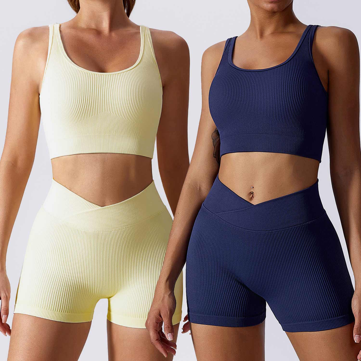 Neue Nahtlose Yoga-Set Sportbekleidung mit hoher Taille Fitness-Leggings Anzug Sport-BH Sportanzüge Tie Dyeing Yoga-Anzug