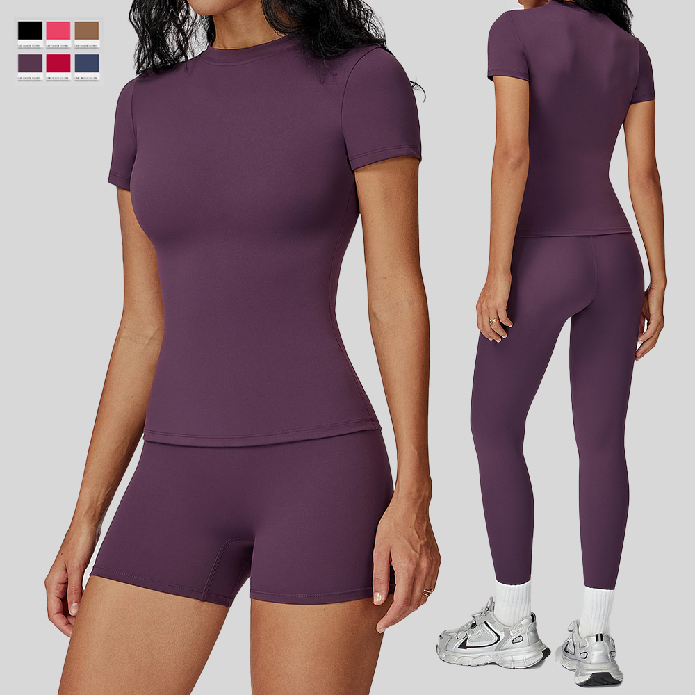 Großhandel für Yoga-Bekleidung, Fitnessbekleidung mit individuellem Logo, Sport-T-Shirts, Hosen, Sport-Sets für Damen